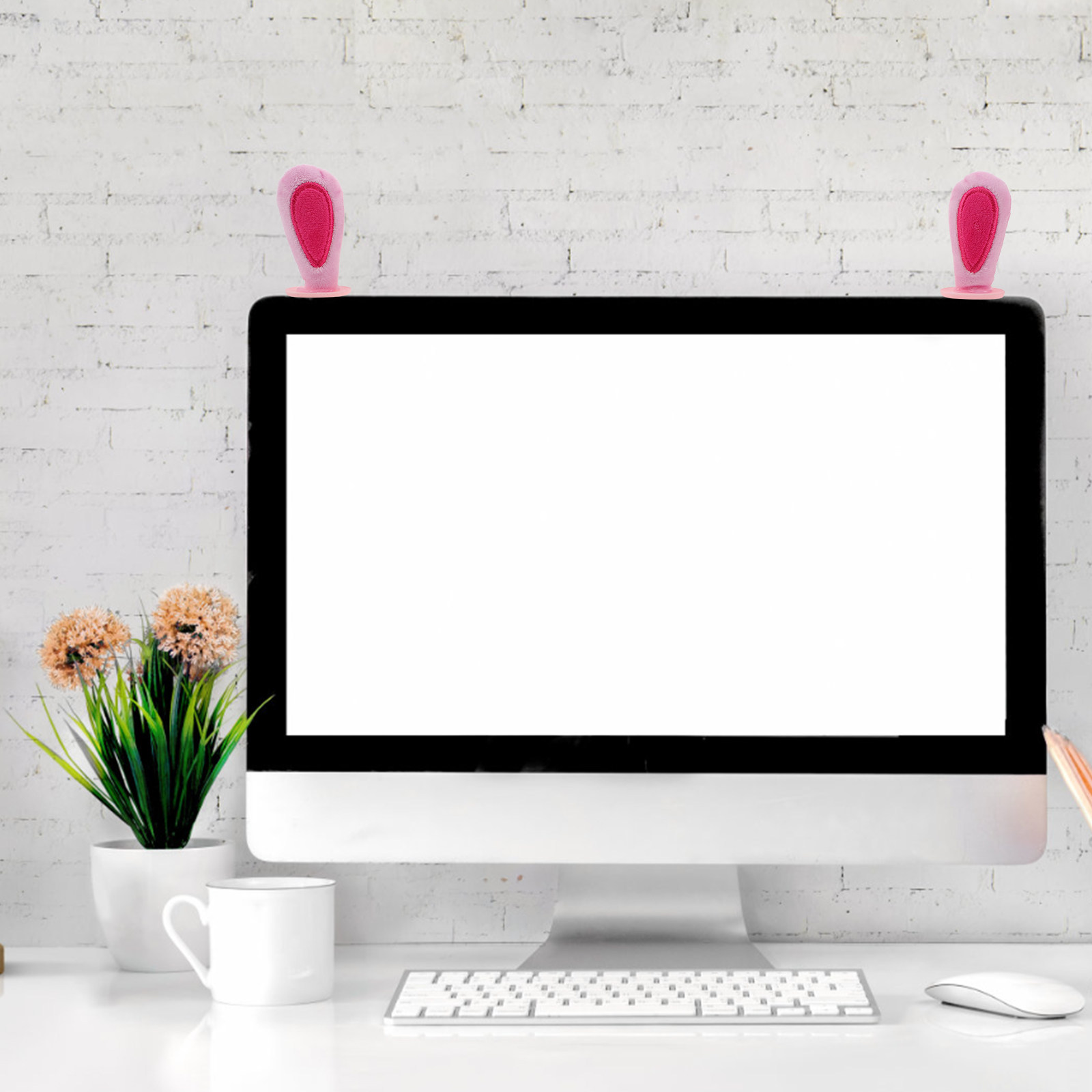 2Pairs Computer Monitor Decor  - đánh giá và giá Setup Desk Monitor