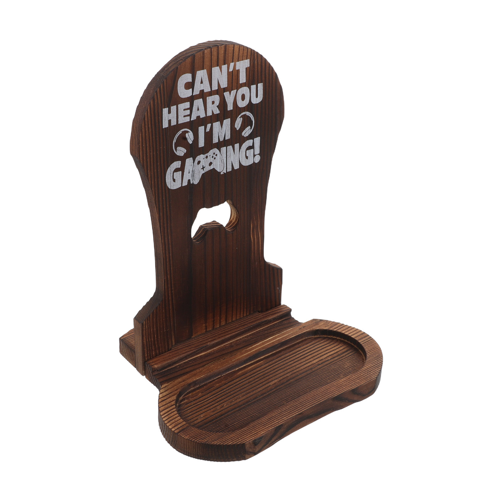 Gaming Headphone Stand Wood De - đánh giá và giá Desk Setup Minimalist
