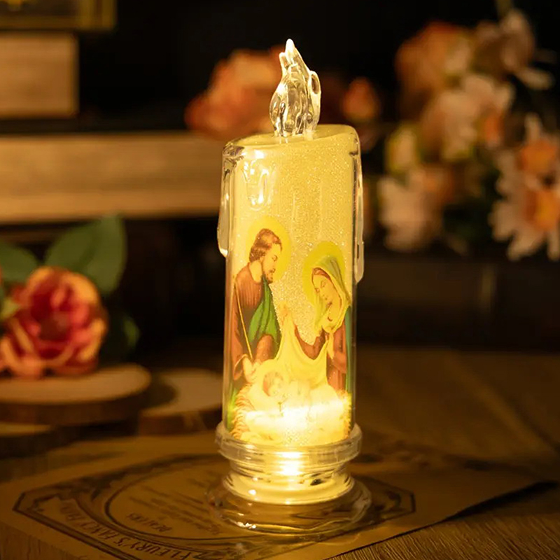 Jesus Virgin Christ LED Candle - đánh giá và giá Desk Setup Lamp