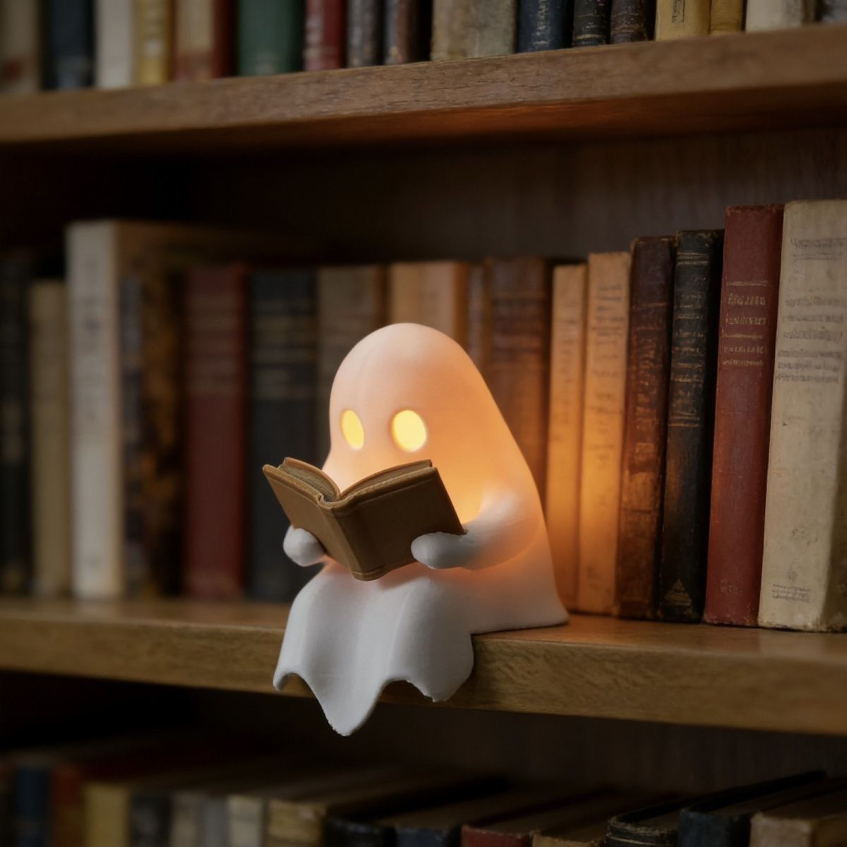 Cute Reading Ghost Led Night L - đánh giá và giá Desk Setup Lamp