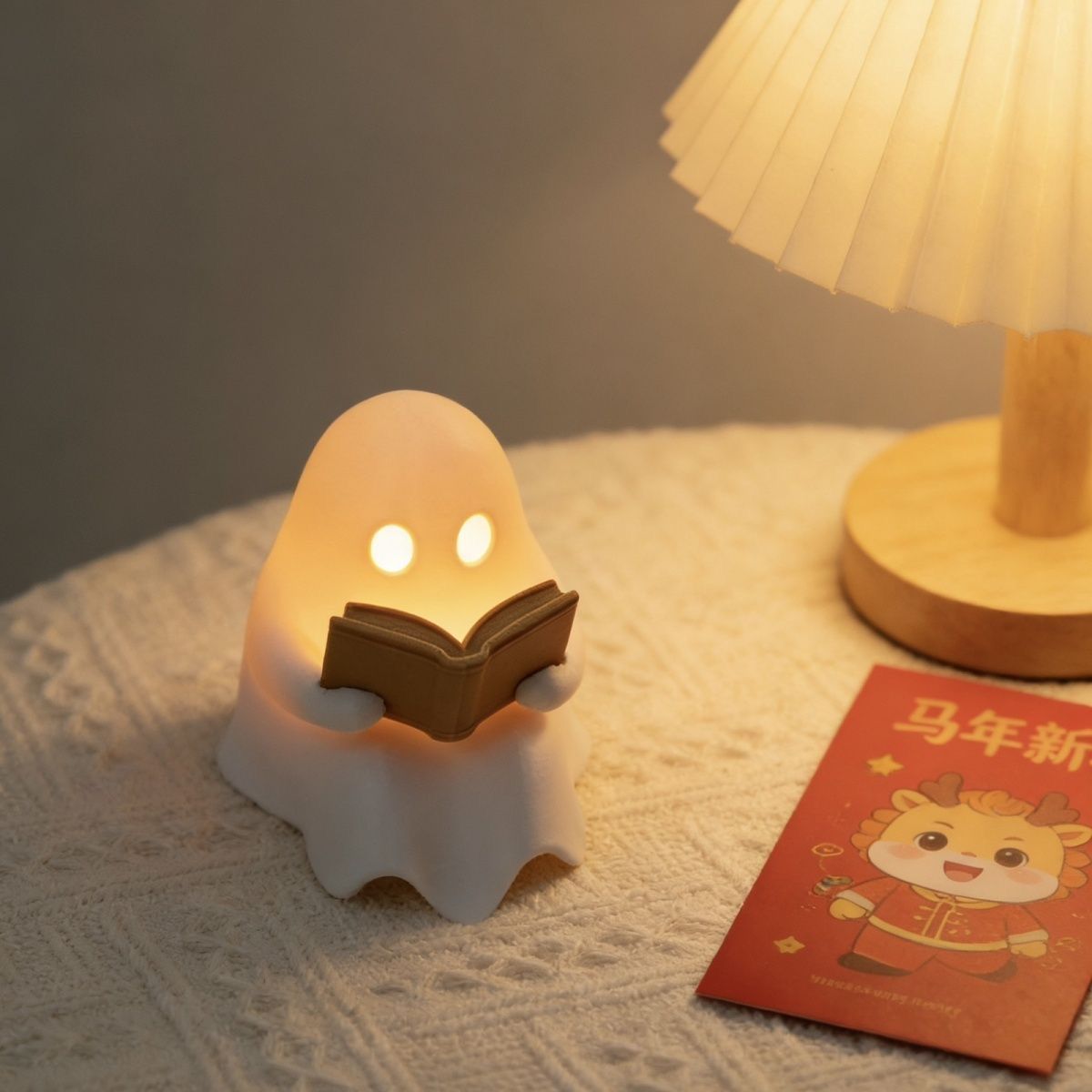 Cute Reading Ghost Led Night L - đánh giá và giá Desk Setup Lamp