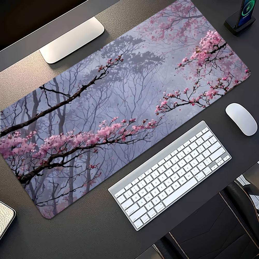 Plum Blossom Ink Art Extended  - đánh giá và giá Desk Setup Pc And Laptop