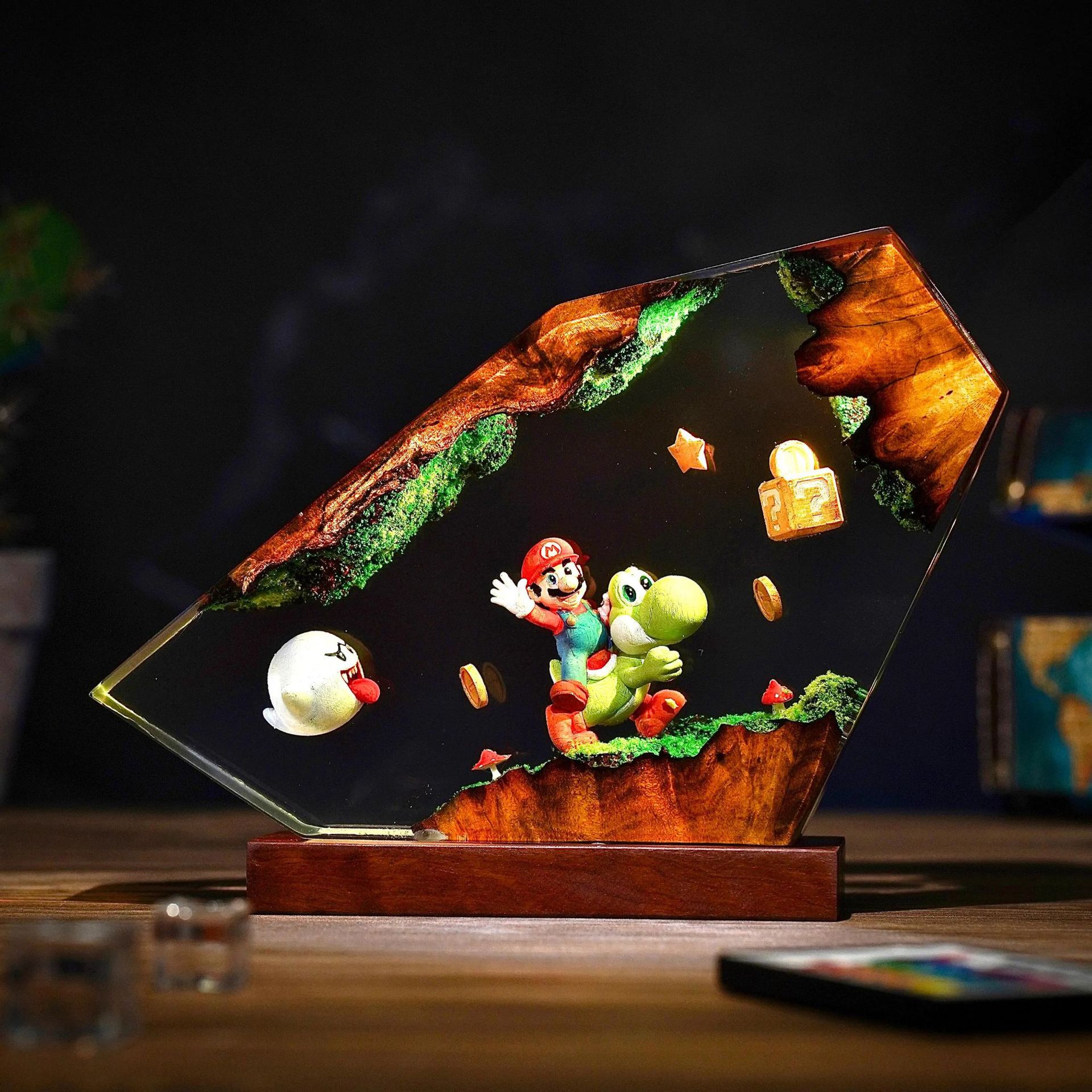 Table Resin Lamp Cartoon Anime - đánh giá và giá Desk Setup Lamp