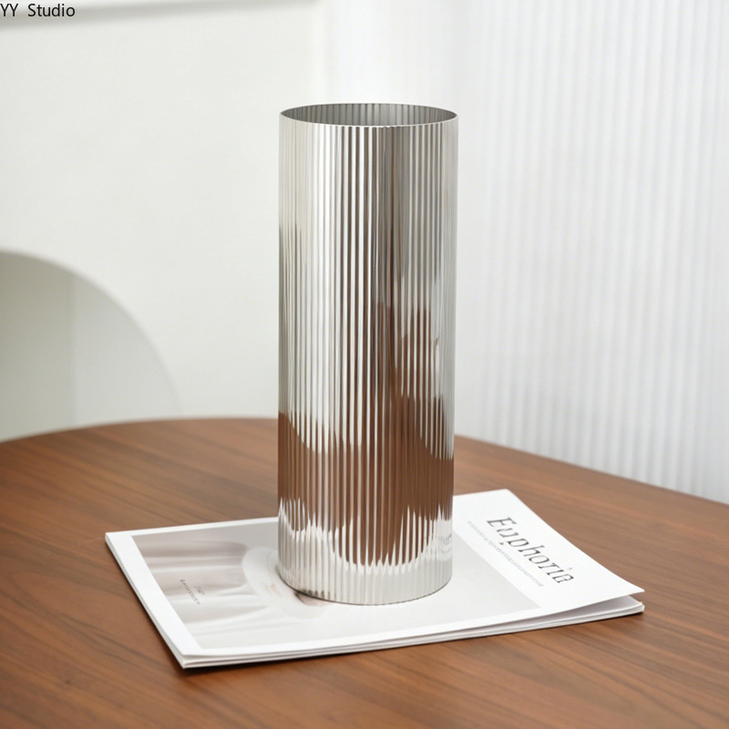 Luxury Stainless Steel Vase No - đánh giá và giá Desk Setup Minimalist