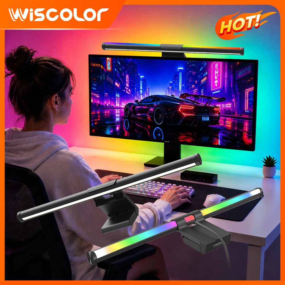 Wifi Lightbar Monitor Light Ba - đánh giá và giá Setup Desk Monitor