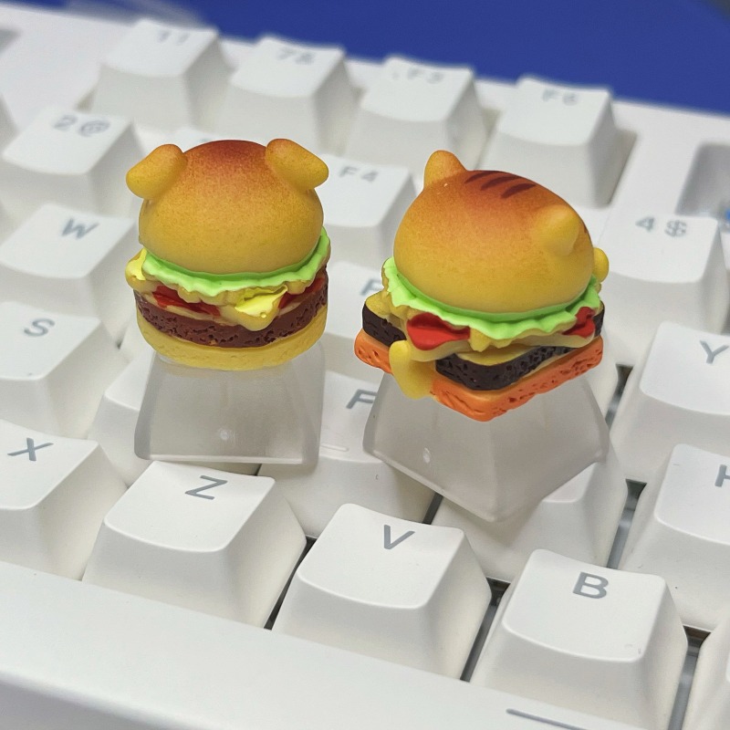 Cartoon Burger Cat Puppy Keyca - đánh giá và giá Desk Setup With Tv