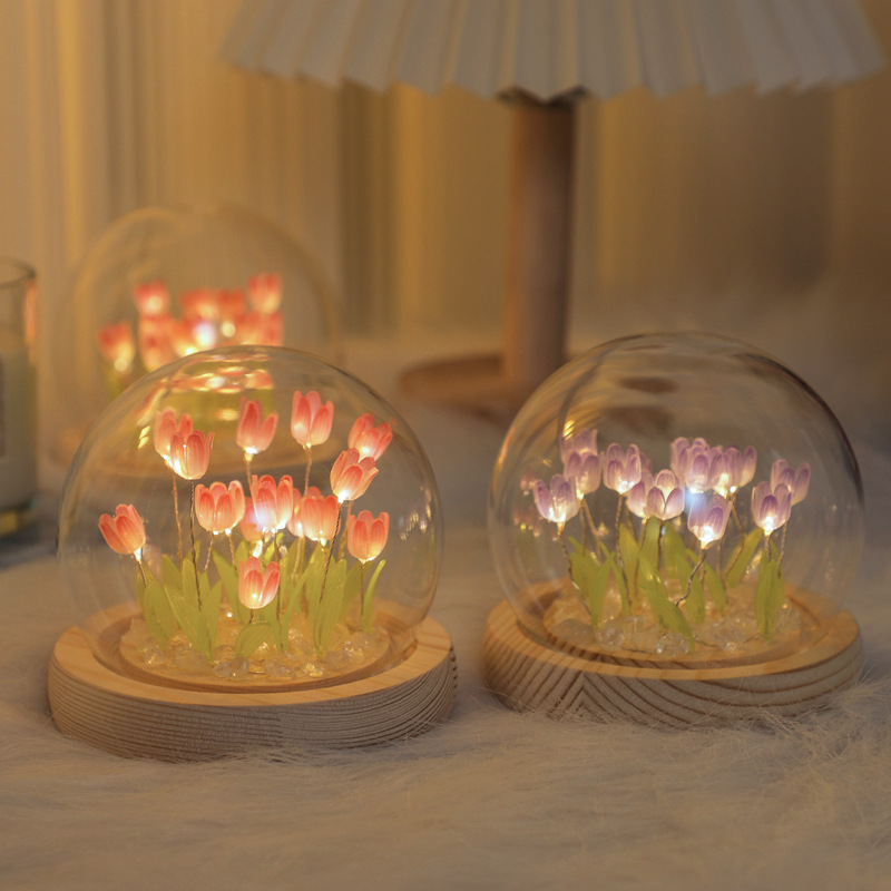 Handmade Tulip Night Lght Hand - đánh giá và giá Desk Setup Lamp