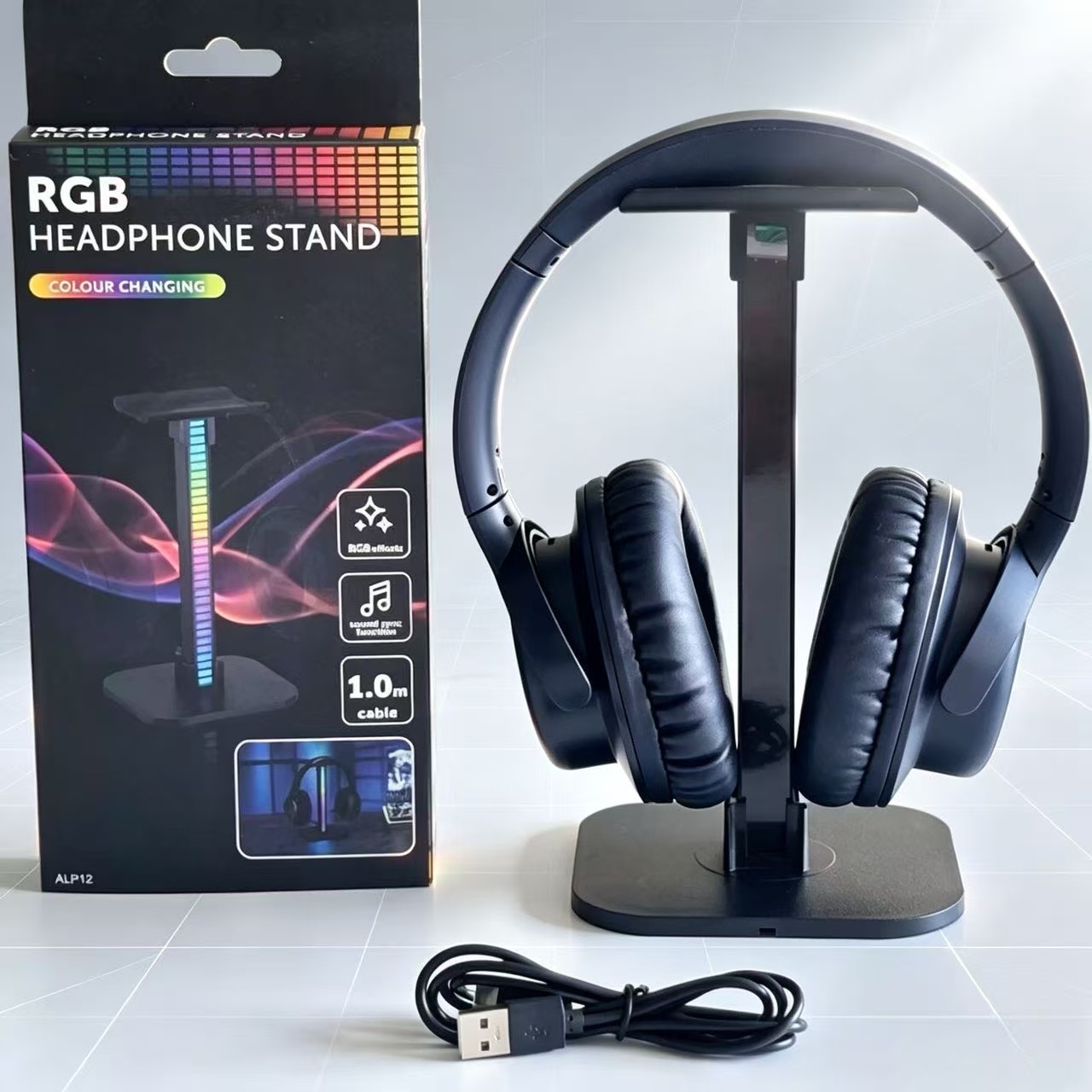 USB Gaming Headphone Stand RGB - đánh giá và giá Desk Setup Lamp