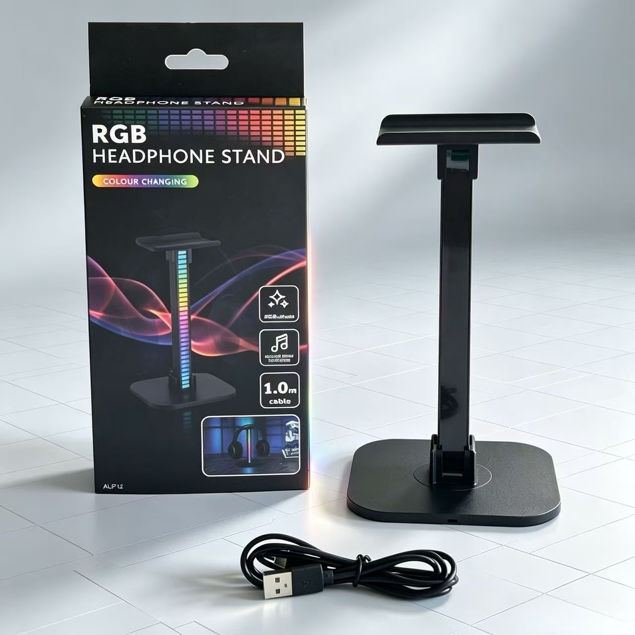USB Gaming Headphone Stand RGB - đánh giá và giá Desk Setup Lamp